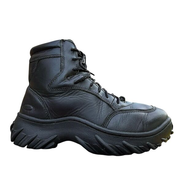 Oakley SI Assault Tactical Boots Combat Utility Black Leather